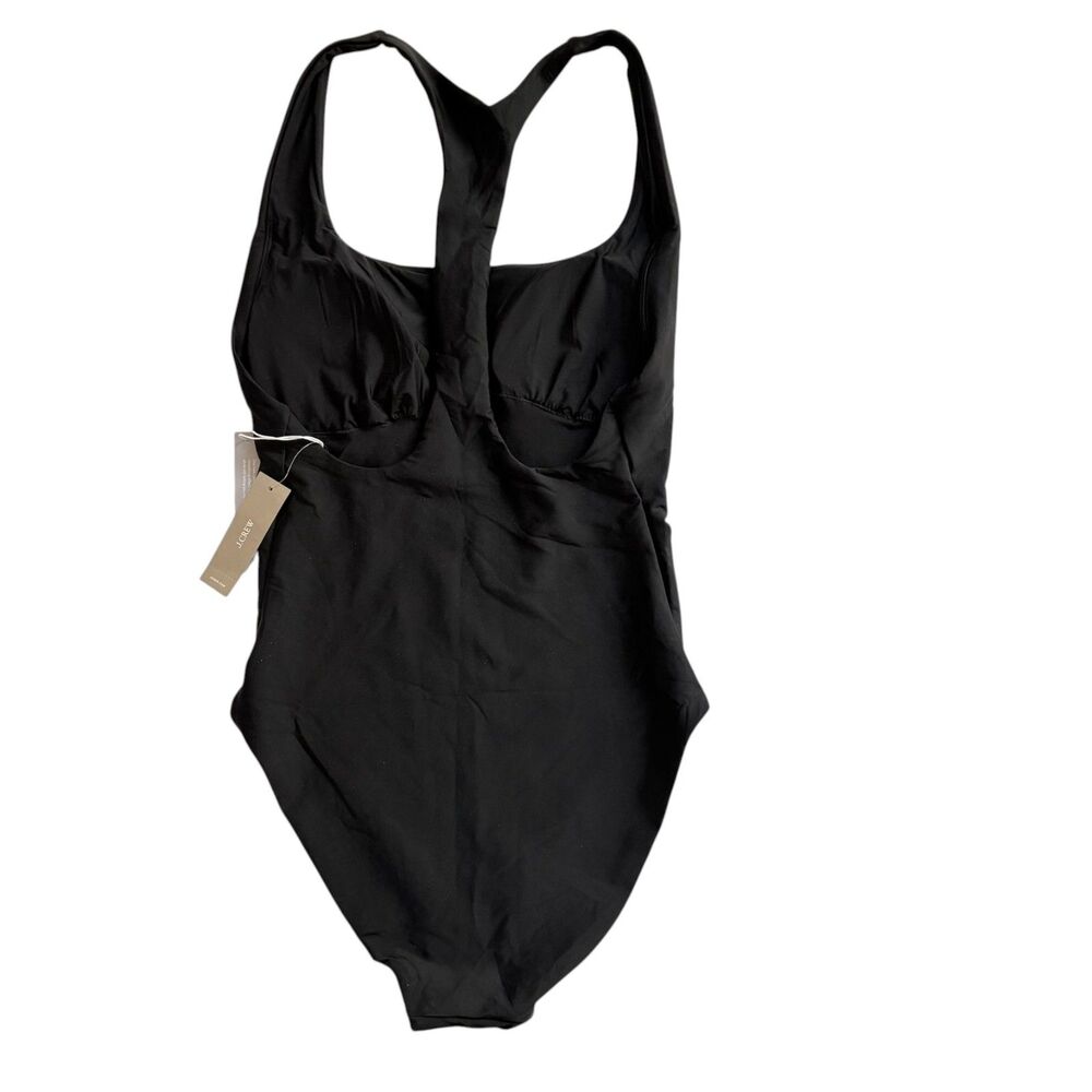 J.Crew Gail Classic Sculpt One-Piece CI680 Black Size 8